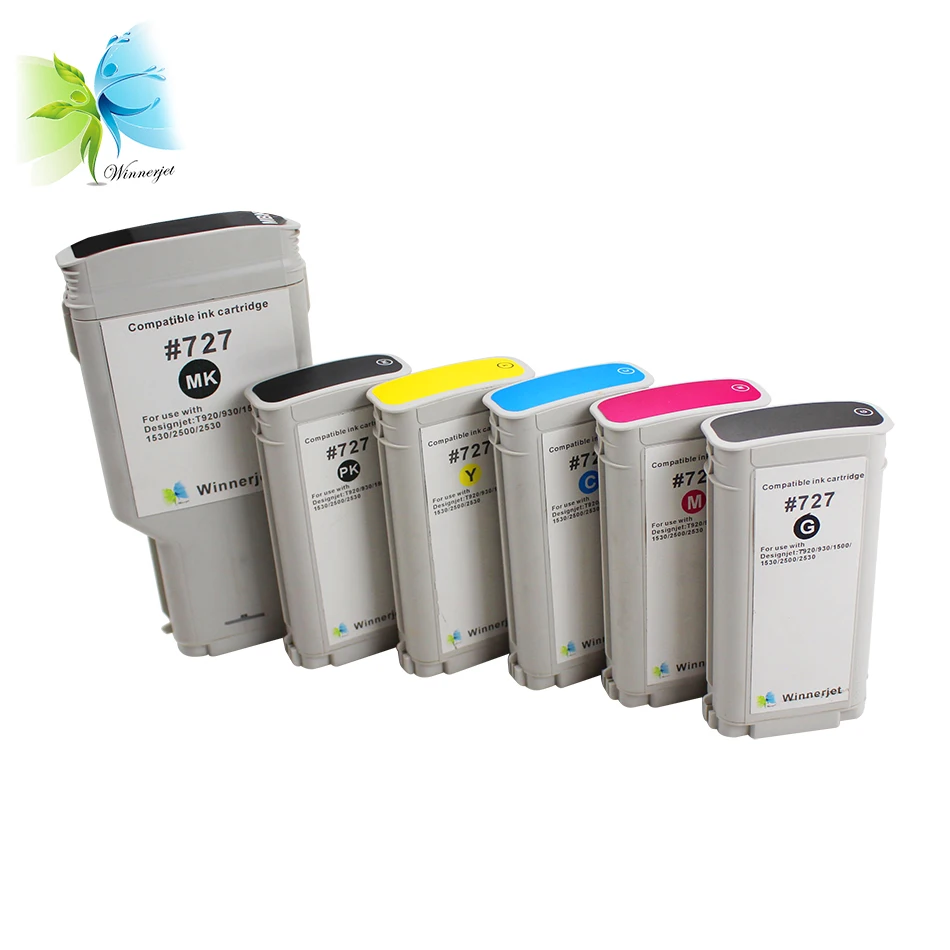 WINNERJET for HP 727 Remanufactured Ink Cartridge with Designjet T1500 T1530 T920 T930 T2500 T2530 Printers | Компьютеры и офис