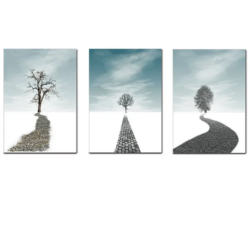 Скандинавское украшение для дома минималистичные черно-белые листья пальмы