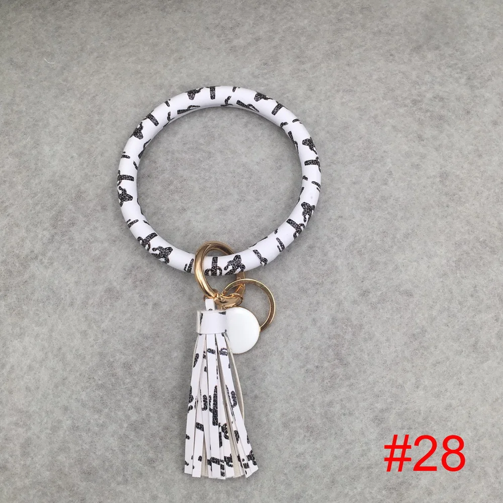 style28 Женский брелок для девочек, браслет, круглая капля, масло, кисточка, кулон, браслет и браслет, брелок, ремешок на запястье, 32 цвета - Цвет: style28