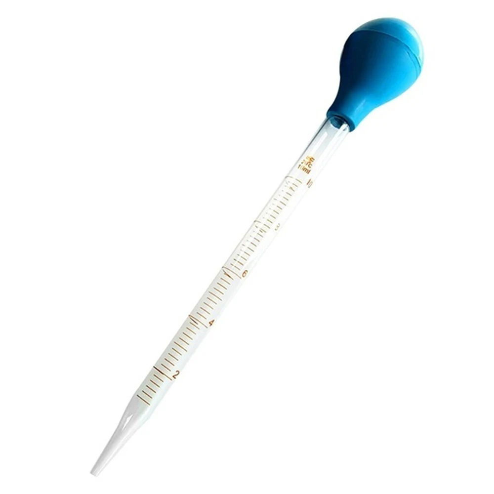 3/5pcs 0.5-10ml Scale Dropper Pipette Lab Glass Dropping Pipet Rubber Head Pipettors Measuring Laboratory Supplies - купить по