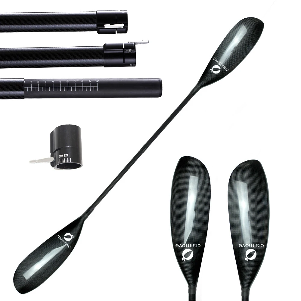 Регулируемое весло для байдарки из углеродного волокна нового типа регулируемое