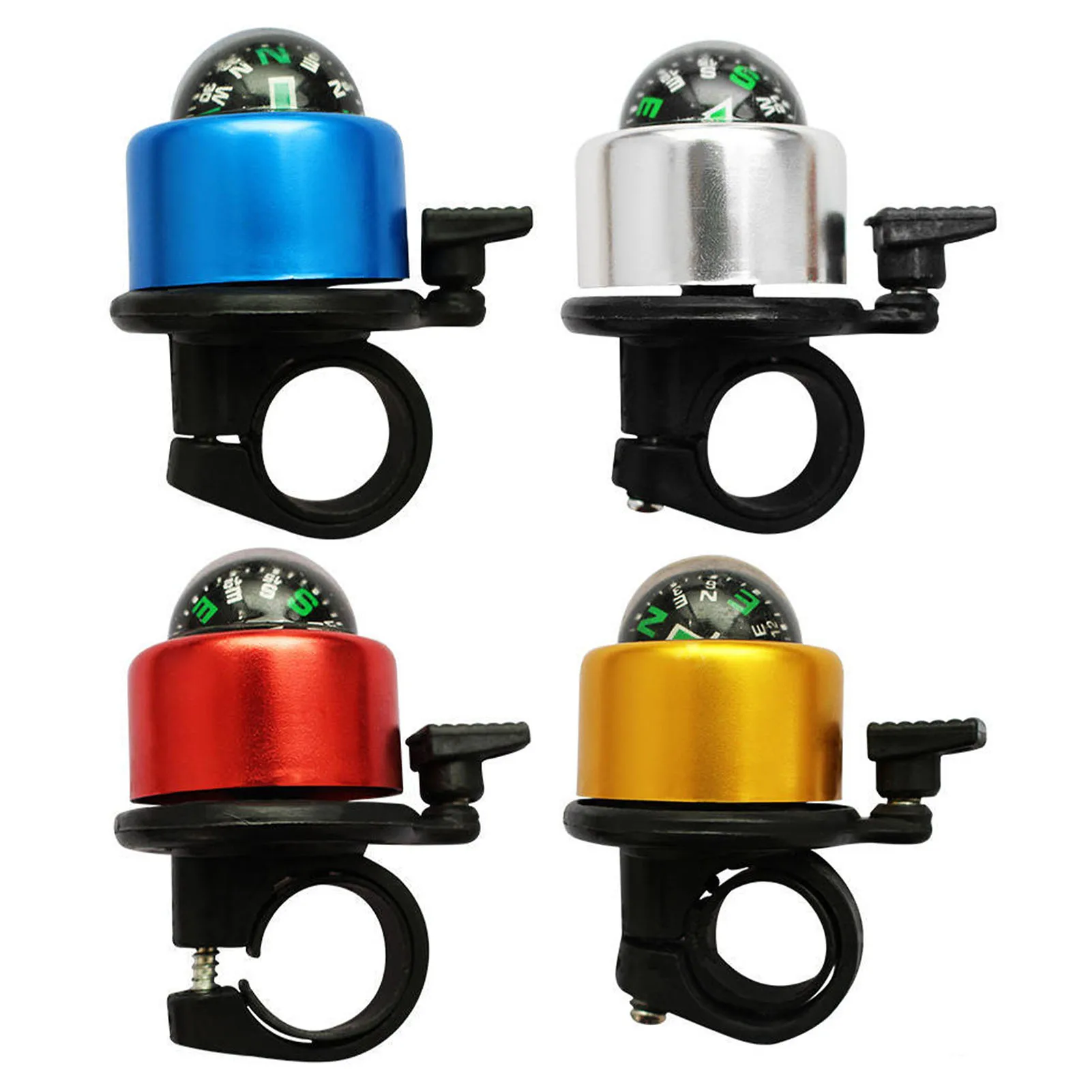

Aluminum Alloy Bicycle Compass Ring Bell Road Mountain Bike Cycling Handlebar Rings Horn Car Bell Alarm Bicycle Accessories