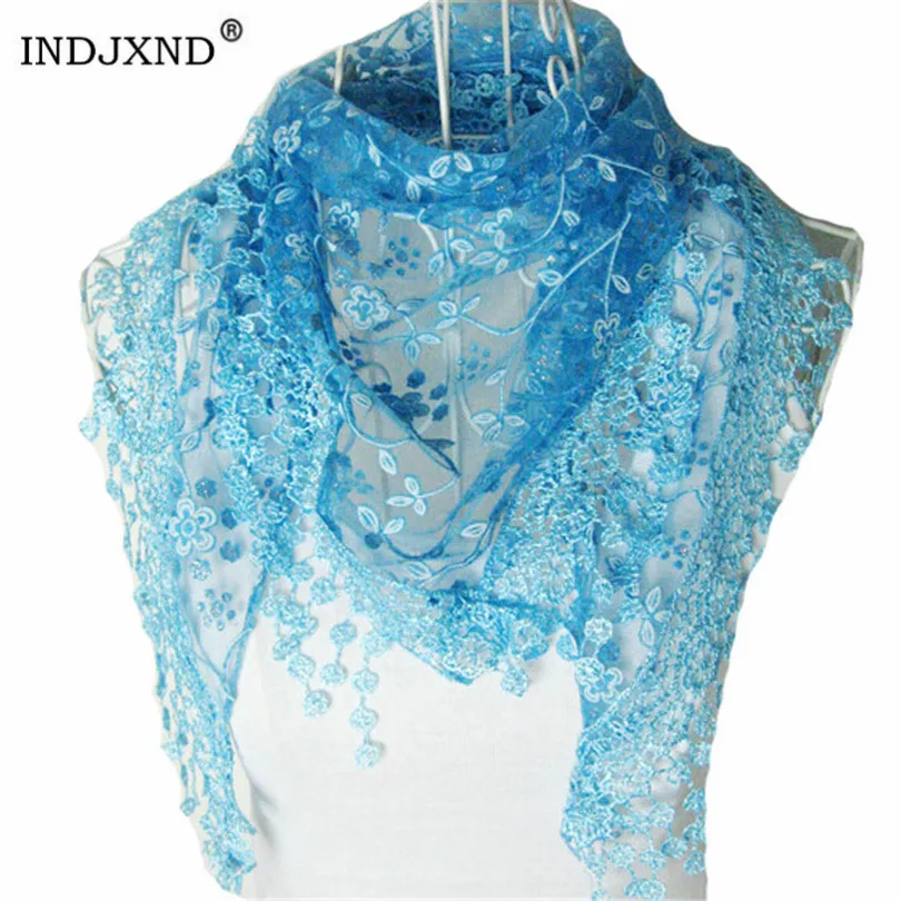 

Шарф INDJXND Женский, летний, кружевной, с бахромой