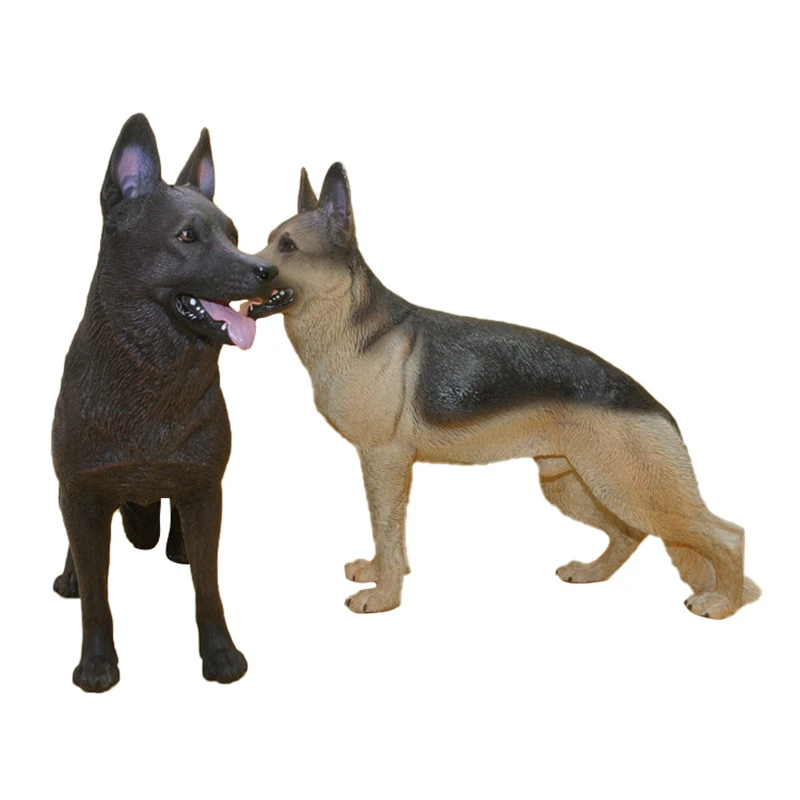 

German Shepherd Model Toy Forest Wild Animal Home Decoration Children Education Gift