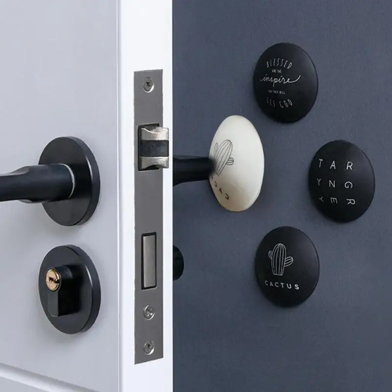 

4pcs Door Handle Stoppers Door Knob Bumpers Wall Protector Shockproof Pad Support Dropshipping