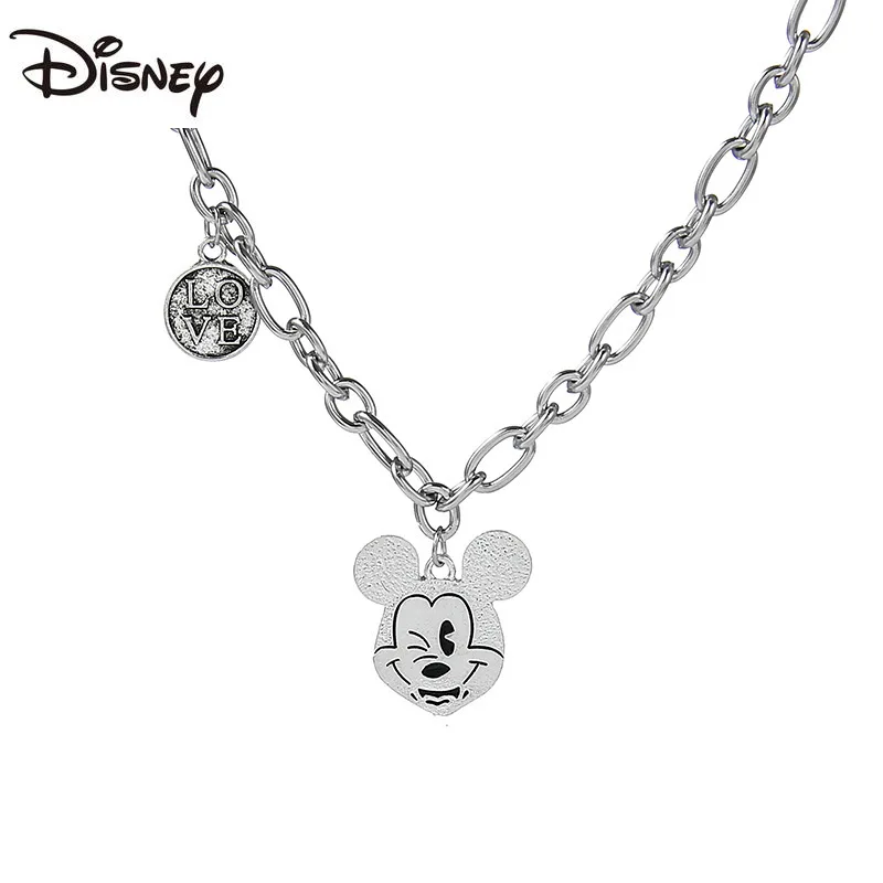 

New Free Shipping Disney Lady Necklace Fashion Popular Couple Jewelry Cute Cartoon Mickey Image Jewelry Birthday Gift for Lovers