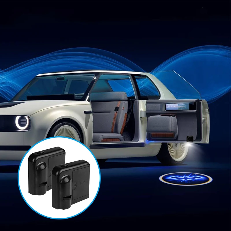 1 шт. беспроводной светодиодный Автомобильный Дверной лазерный проектор с