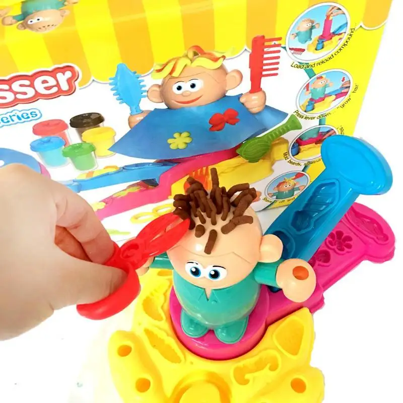 DIY Парикмахерская модель головоломка искусственная игрушка для детей подарок