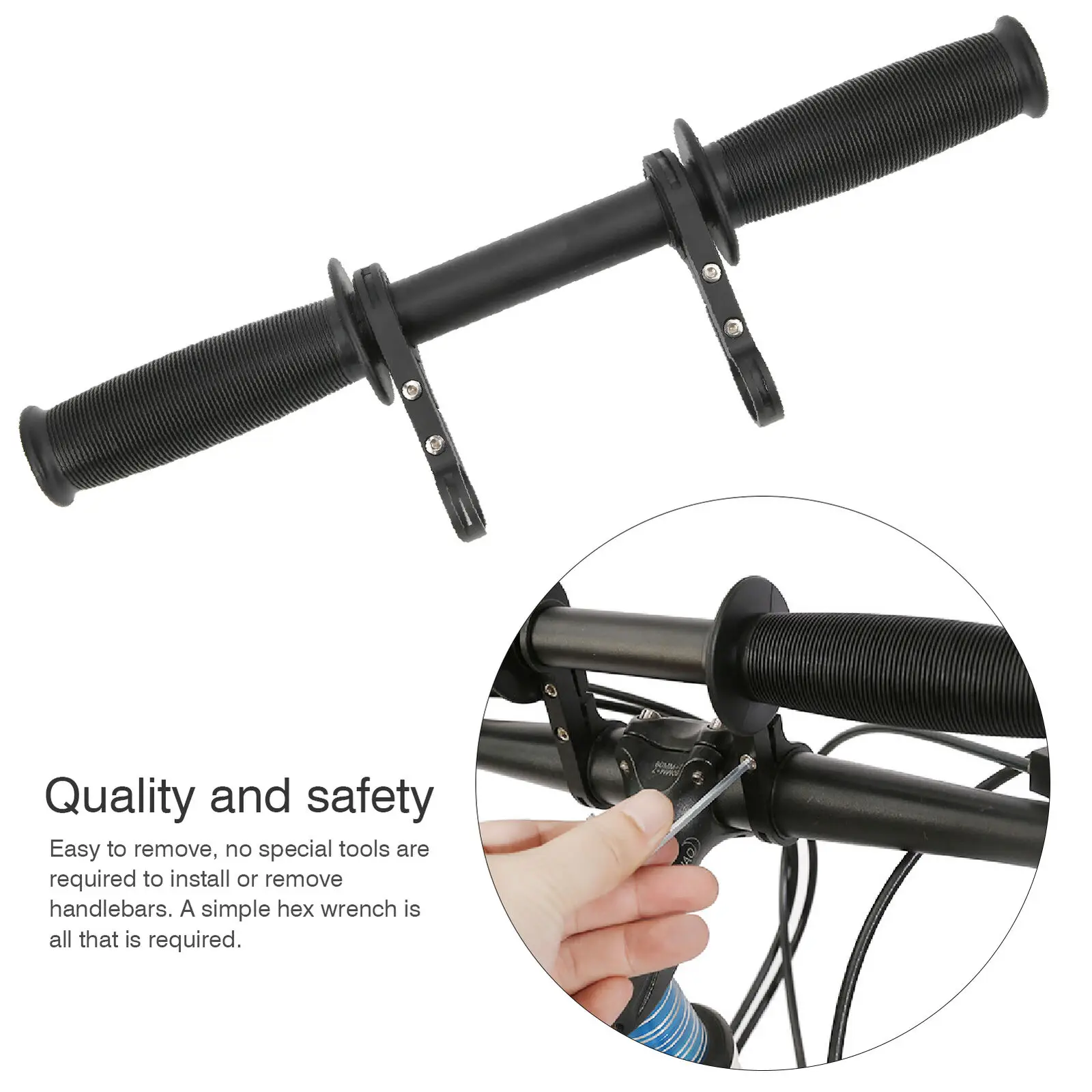

2PC Front Mounted Child Mountain Bike Seat Extension Handle Bracket Kids Cycling MTB Road Bicycle Quick Release Saddle Parts