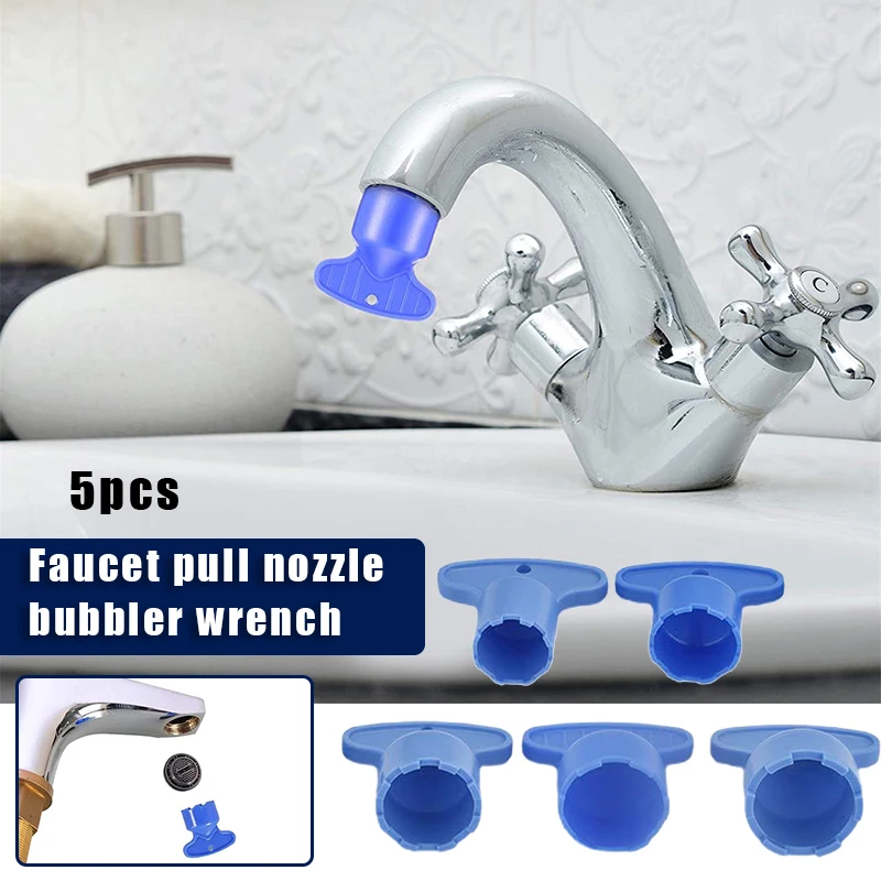

Faucet Aerator Key Removal Wrench Tool with 5 Sizes Available for Cache Aerators Easy Operation SER88