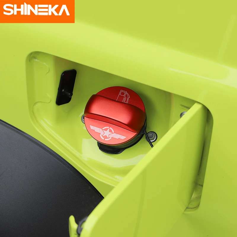 SHINEKA Car Stickers Aluminium Alloy Internal Oil Tank Cap Fuel Decoration Cover For Suzuki Jimny 2007-2020 Styling | Автомобили и