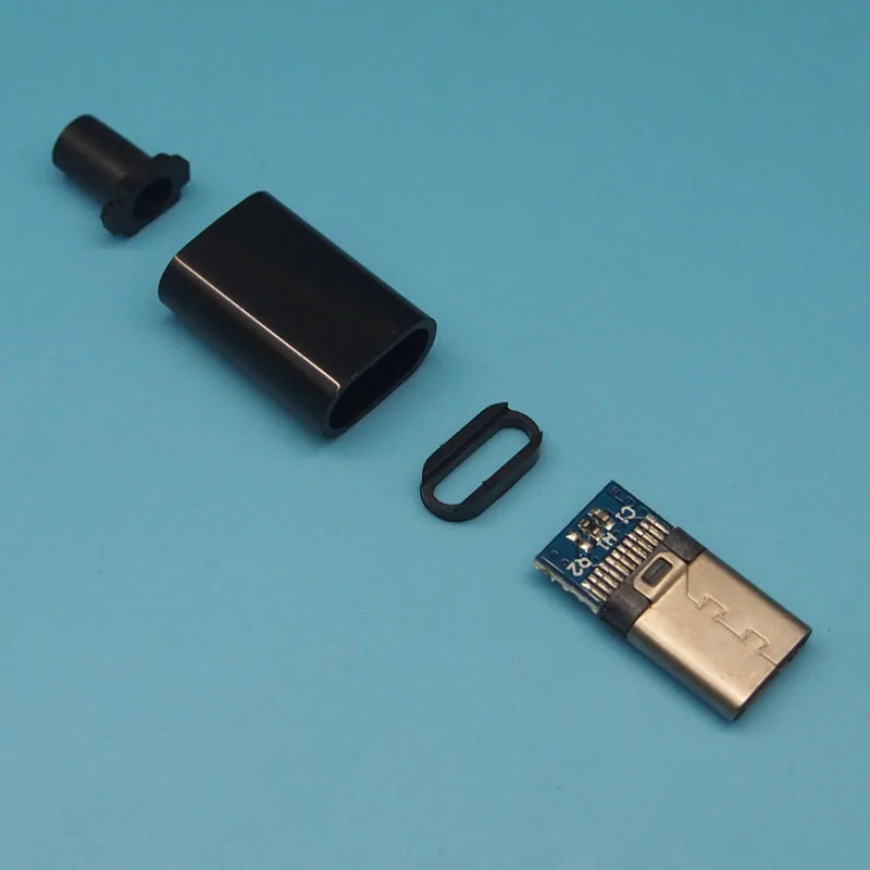 10 компл./лот 4 в 1 USB-C Тип 2,0 Версия штекер с печатной платы паяльной тест провод с разъемом «папа» коннектор для передачи данных