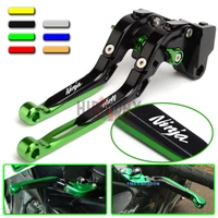 motorcycle cnc accessories adjustable folding extendable brake clutch levers for kawasaki ninja zx10rrrkrt 16 17
