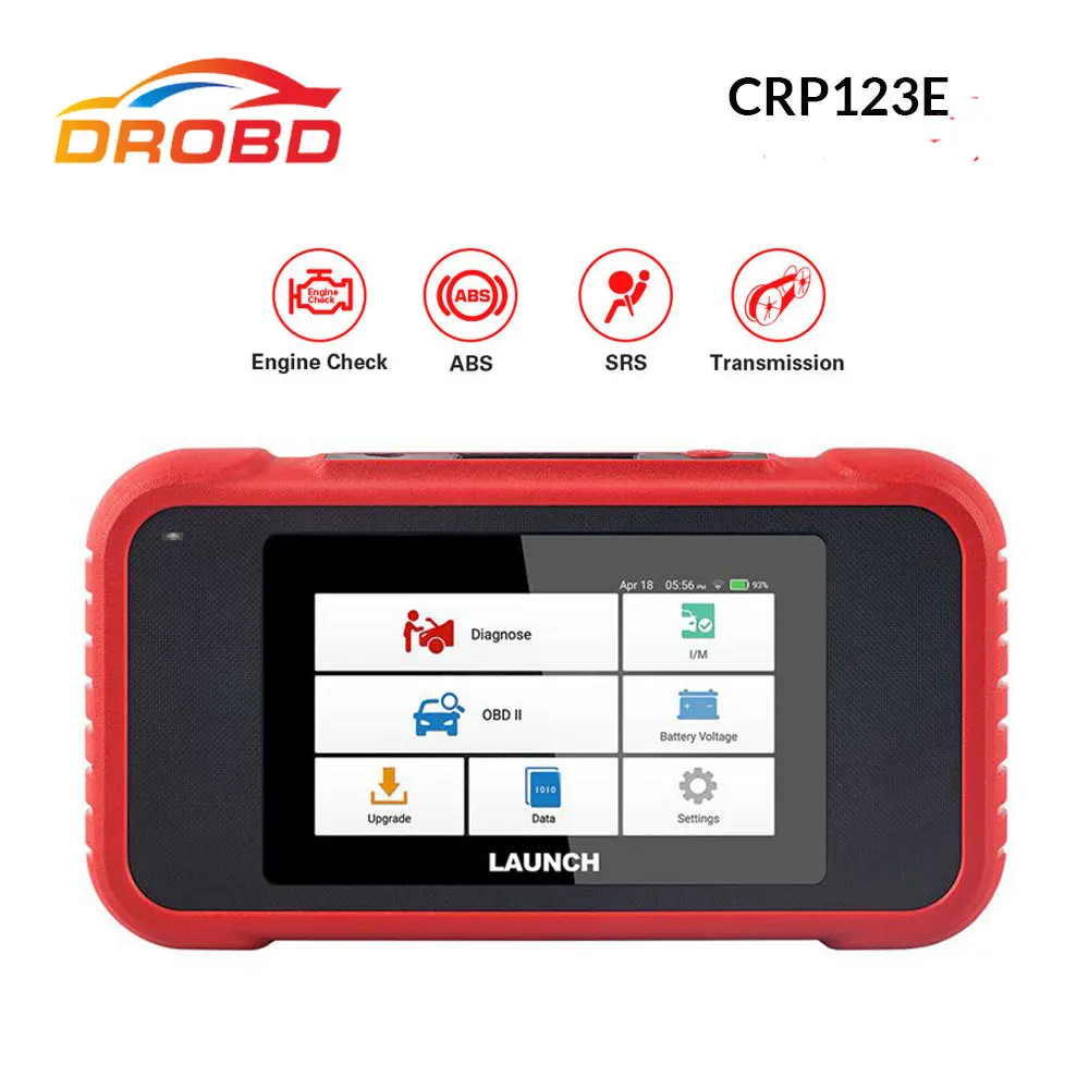 Считыватель кодов Launch X431 CRP123E OBD2 OBDII ENG ABS подушки безопасности SRS на автомобиле