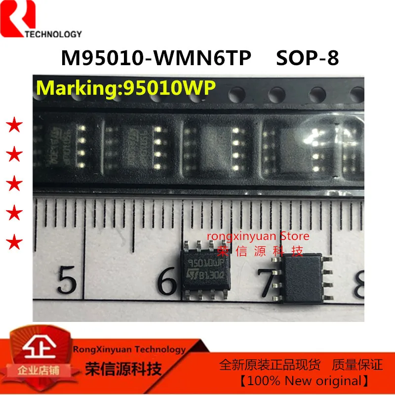 20 шт./лот M95010-WMN6TP 95010WP лапками углублением SOP-8 95010 M95010 1 кбит последовательные SPI автобус EEPROM с высоким Скорость часы 100% новый оригинальный