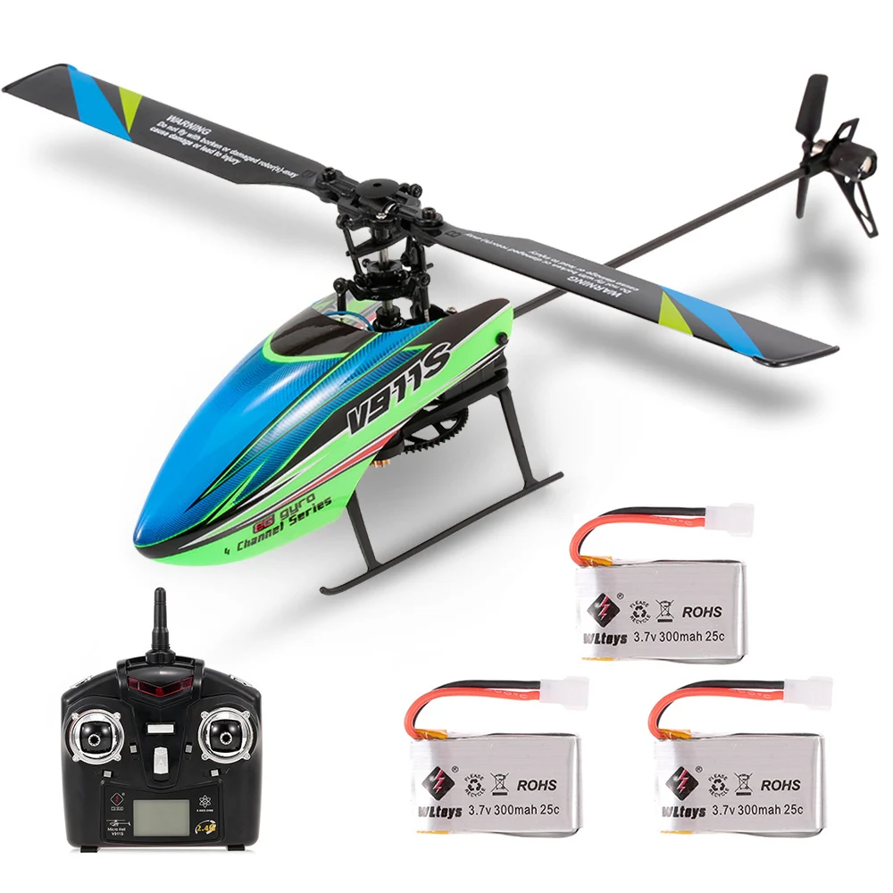 WLtoys V911S 4CH 6G 6 Aixs Gyro один Propelller р/у вертолет со стальным корпусом и гироскоп 3