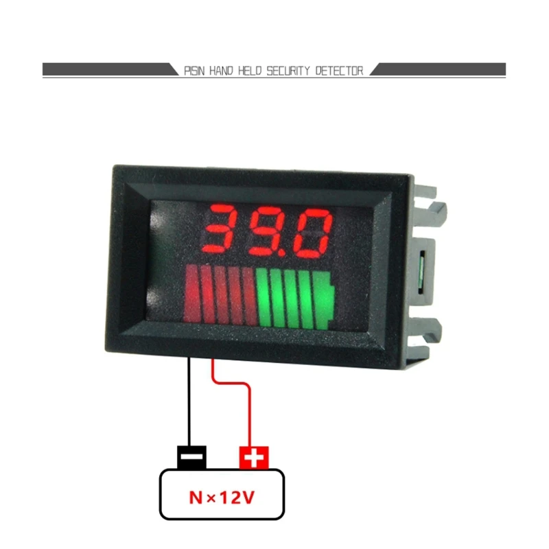 12V 72V кислотный свинцовый аккумулятор индикатор уровня заряда Ёмкость Тесты