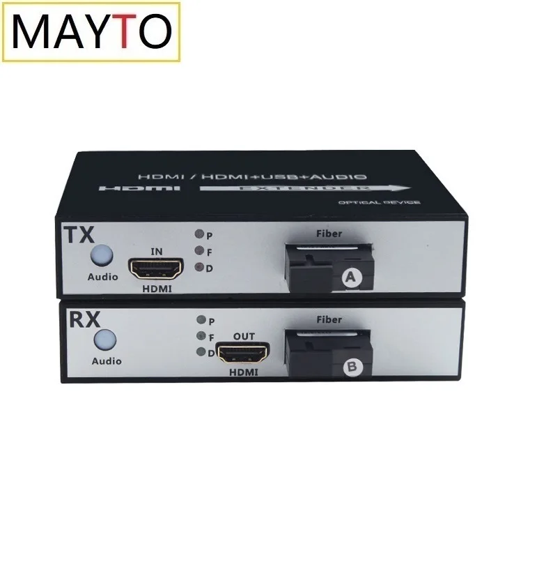 

1Pair 1-channel 1 in 2 Out 1080P HDMI Fiber Optic Video Extender HDMI Video Transceiver Optical Terminal HDMI Optical Converter