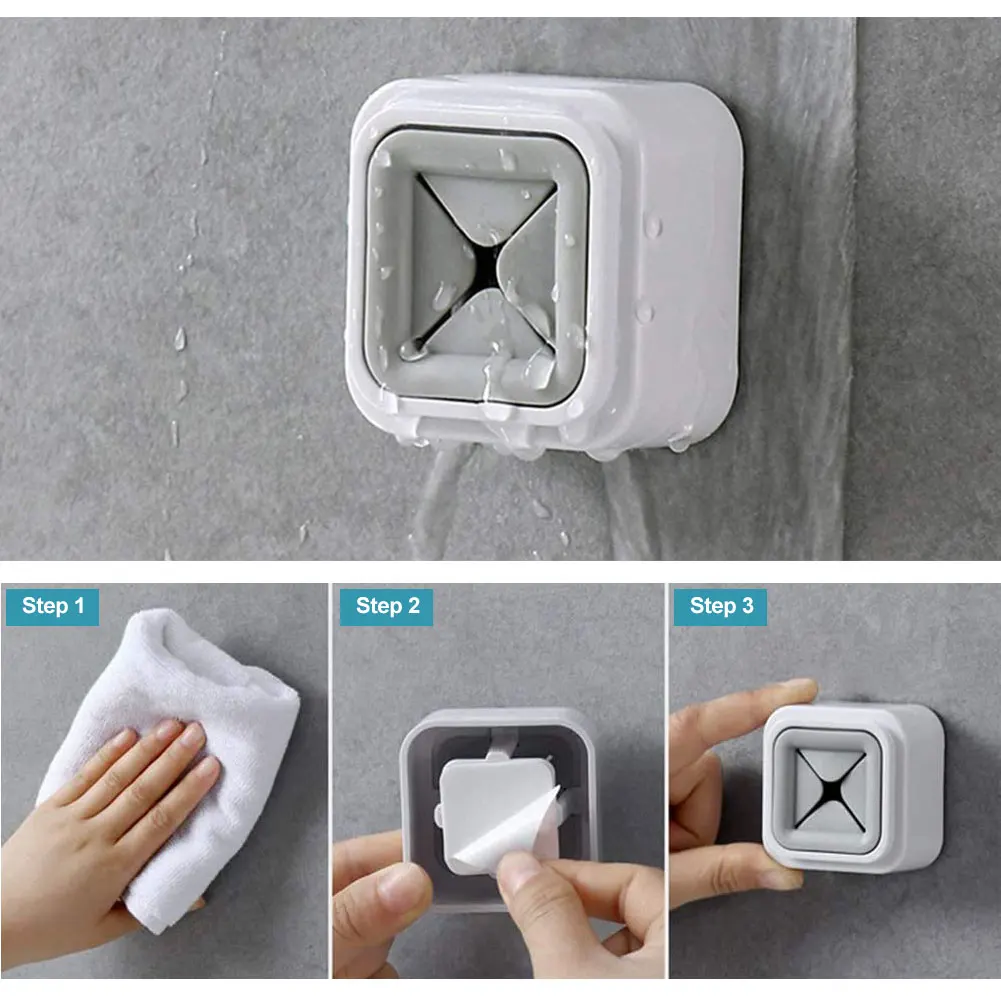 

4 Pack Towel Plug Holder Punch Free Self-Adhesive Wall Mount Organizer Kitchen Storage Hooks Washing Cloth Holder Sucker Wall