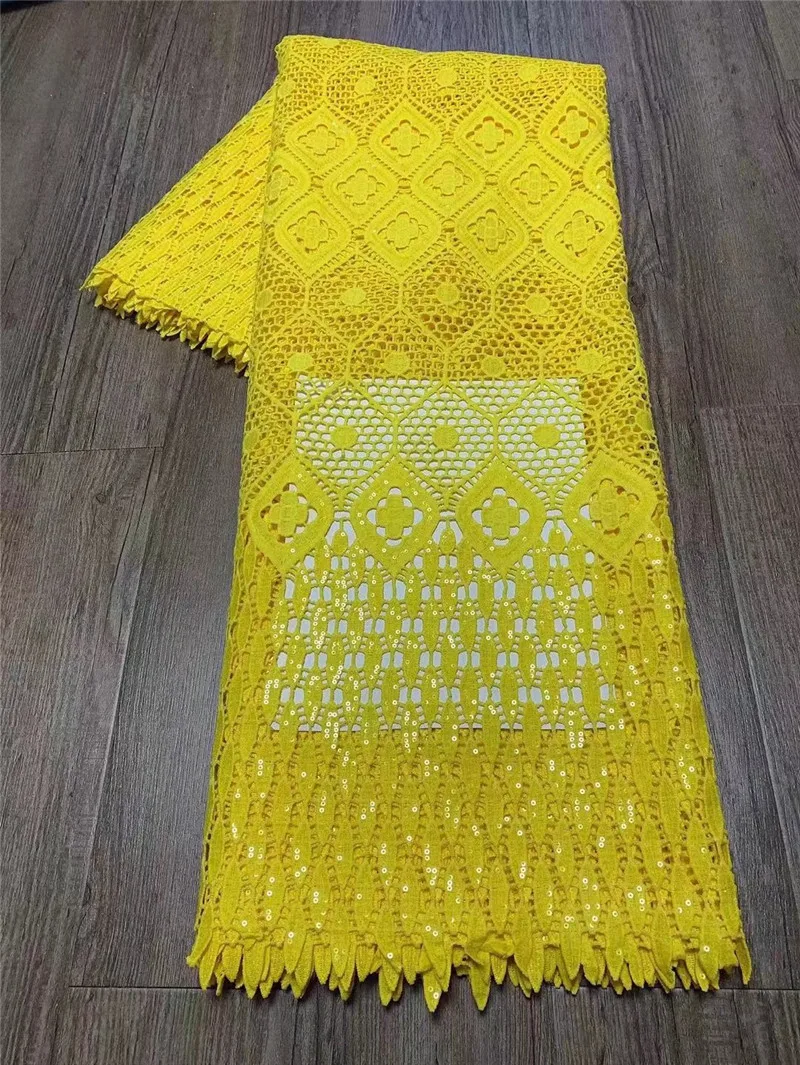 Швейцарская вуаль кружево в Швейцарии желтая кружевная ткань
