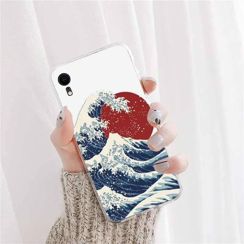 

Blue Wave Phone Case For iPhone X XS MAX 11 12 pro max 6 6s 7 7plus 8 8Plus 5 5S XR se 2020 case