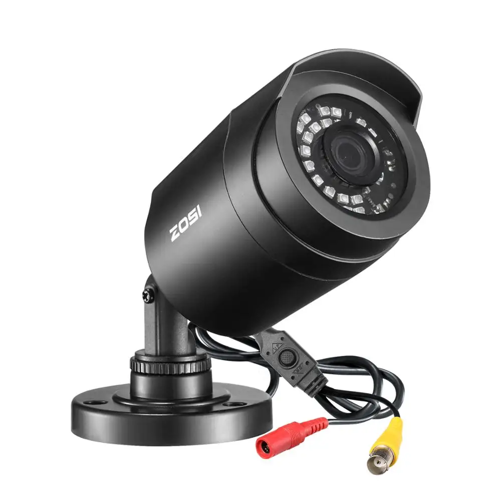 ZOSI 1080P TVI CVBS AHD CVI 4-в-1 для использования вне помещения видеонаблюдение купол Камера всепогодный домашнего видеонаблюдения Видео Камера - Цвет: Black 1