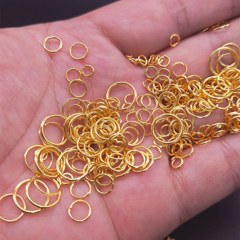 100 шт. 4/5/6/8/10 мм Открыть Перейти Кольца с фабрики Цепочки и ожерелья, браслет, серьги подвеска Разделение разъемов "сделай сам" для изготовления аксессуаров