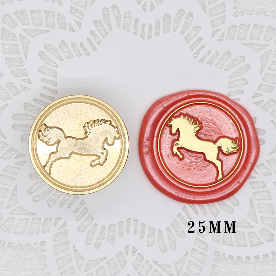 Восковая печать в ретро-стиле виде медведя единорога искусственная животных для