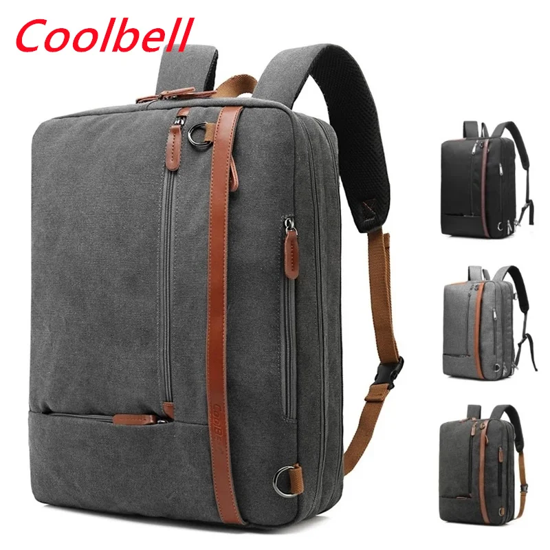 

Cool Bell Brand Messenger Backpack Laptop Bag 15.6",17",17.1",17.3" Notebook Nylon Bag, Packsack, Free Drop Shipping V233