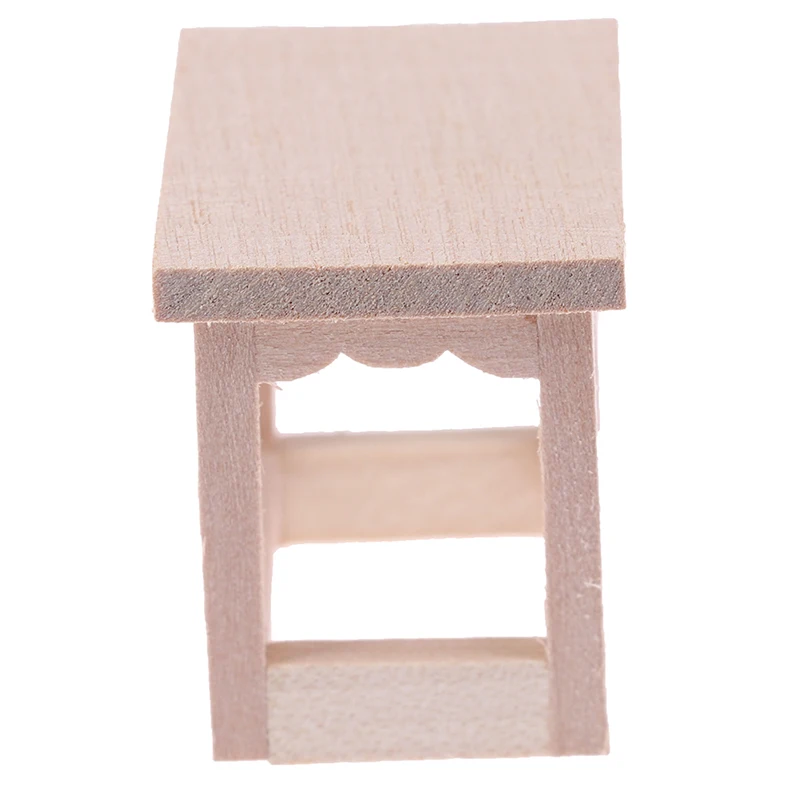 

Dollhouse Miniature Accessories Wood Stool Flower Stand Beer Stand Simulation Chair Furniture Model Toys for Doll House Decor