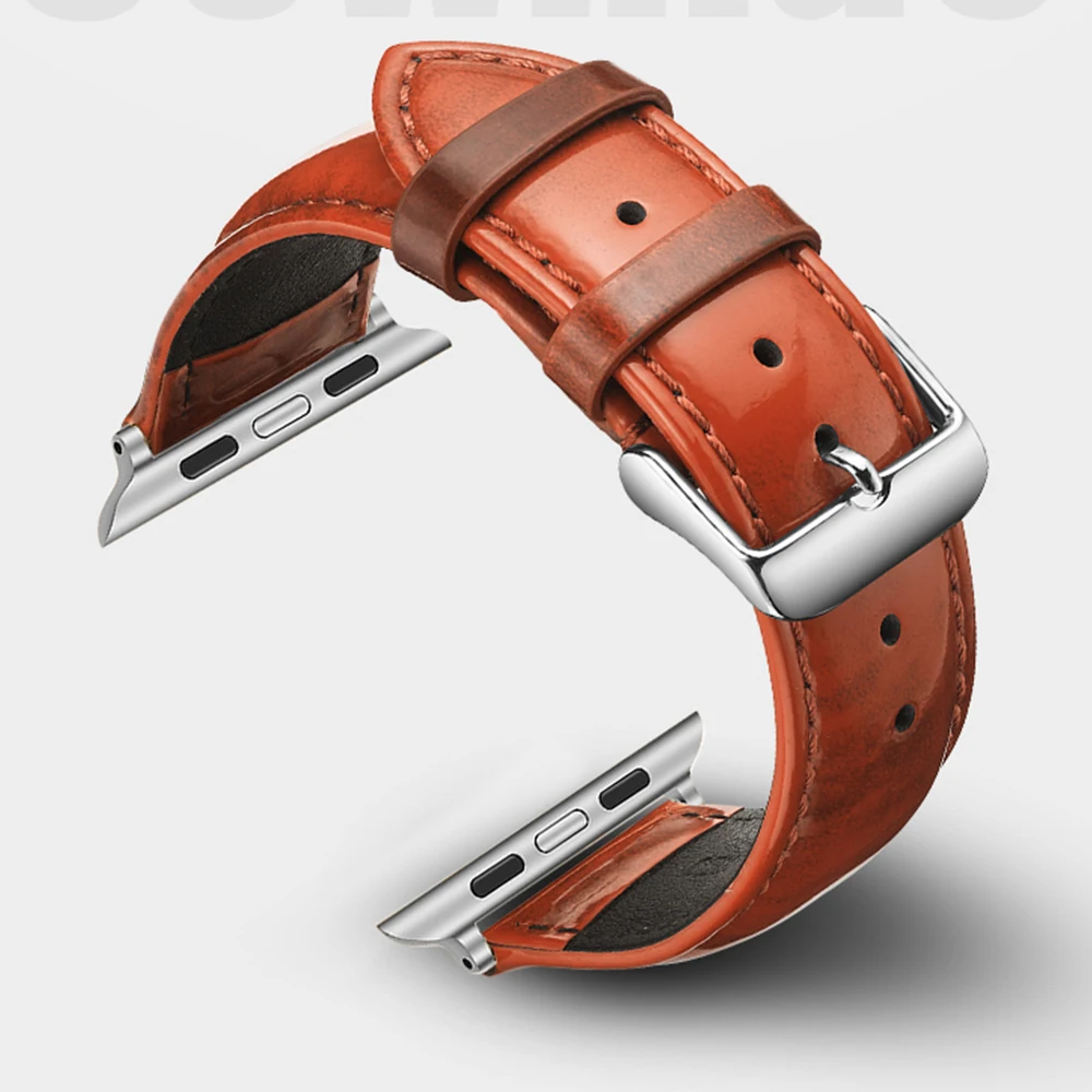 Ремешок кожаный для Apple Watch Band Series 5/3/2/1 спортивный браслет iwatch series 5 4 44 мм 40 42 38