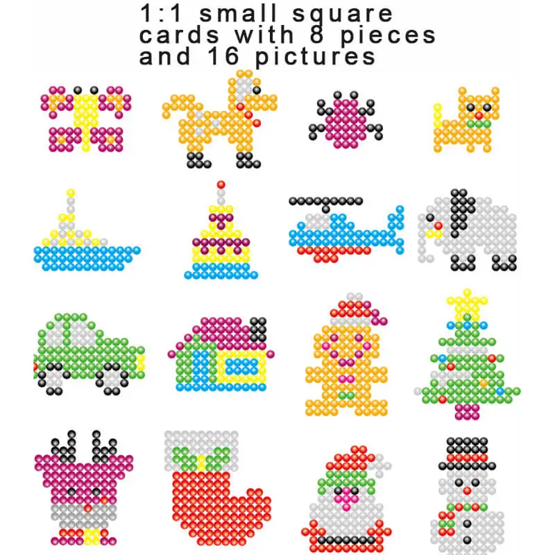 

puzzle mist magic aqua beads aquabeads color accessories DIY modele model peas children Card drawings