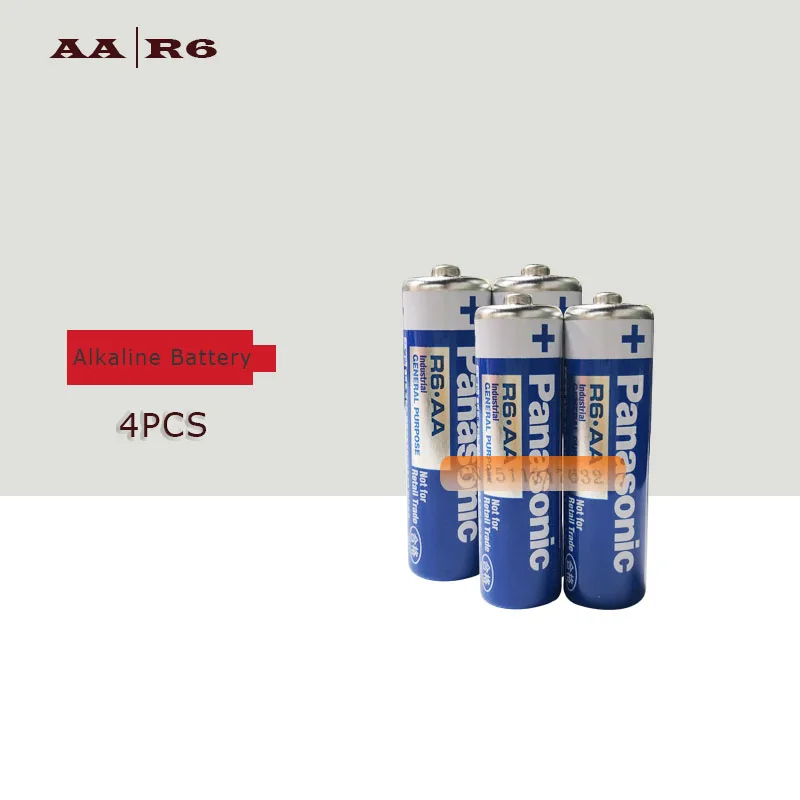 Оригинальные щелочные аккумуляторы Panasonic 1 5 в R6AA 4 шт./лот без ртути пульт