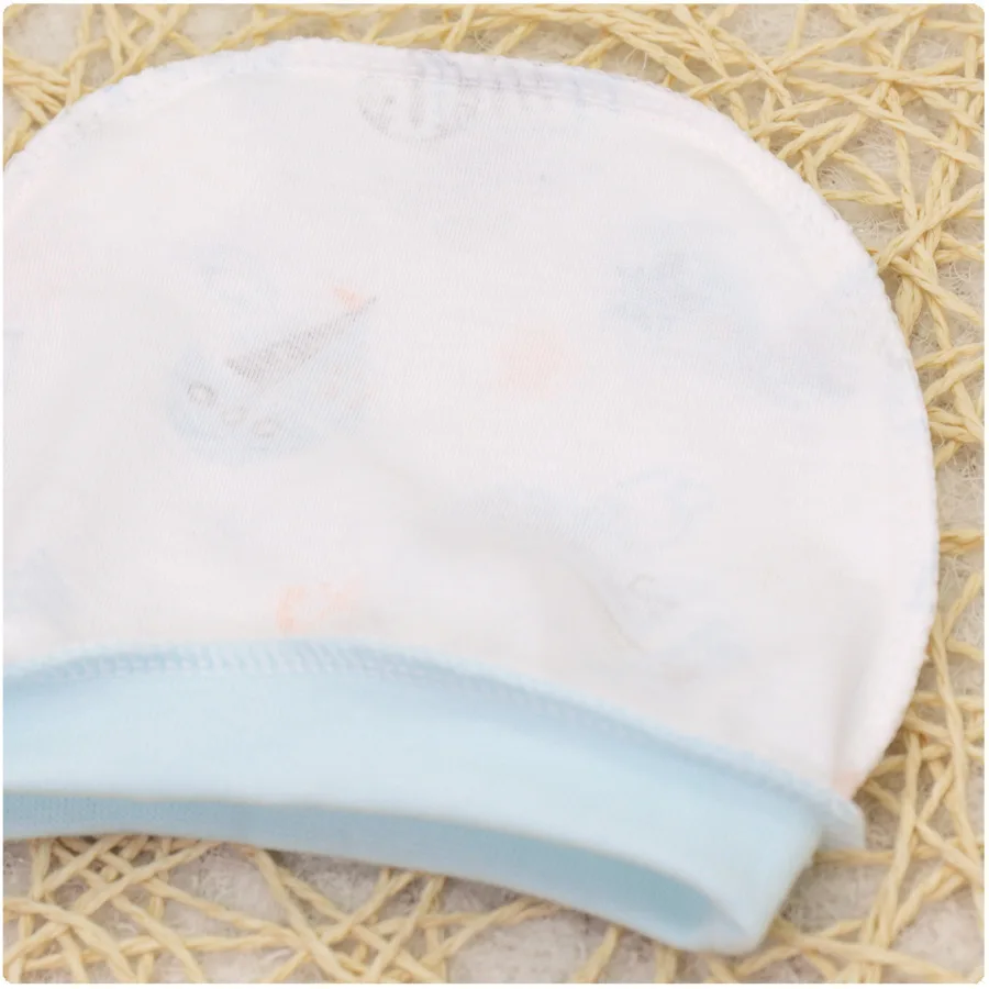 Шапка для новорожденных на возраст 0-3 месяцев из 100% хлопка | Детская одежда и