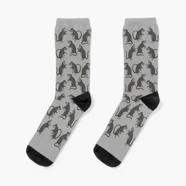 

Dancing Rats Crew Socks Best Mens Women Ankle Black Knee High