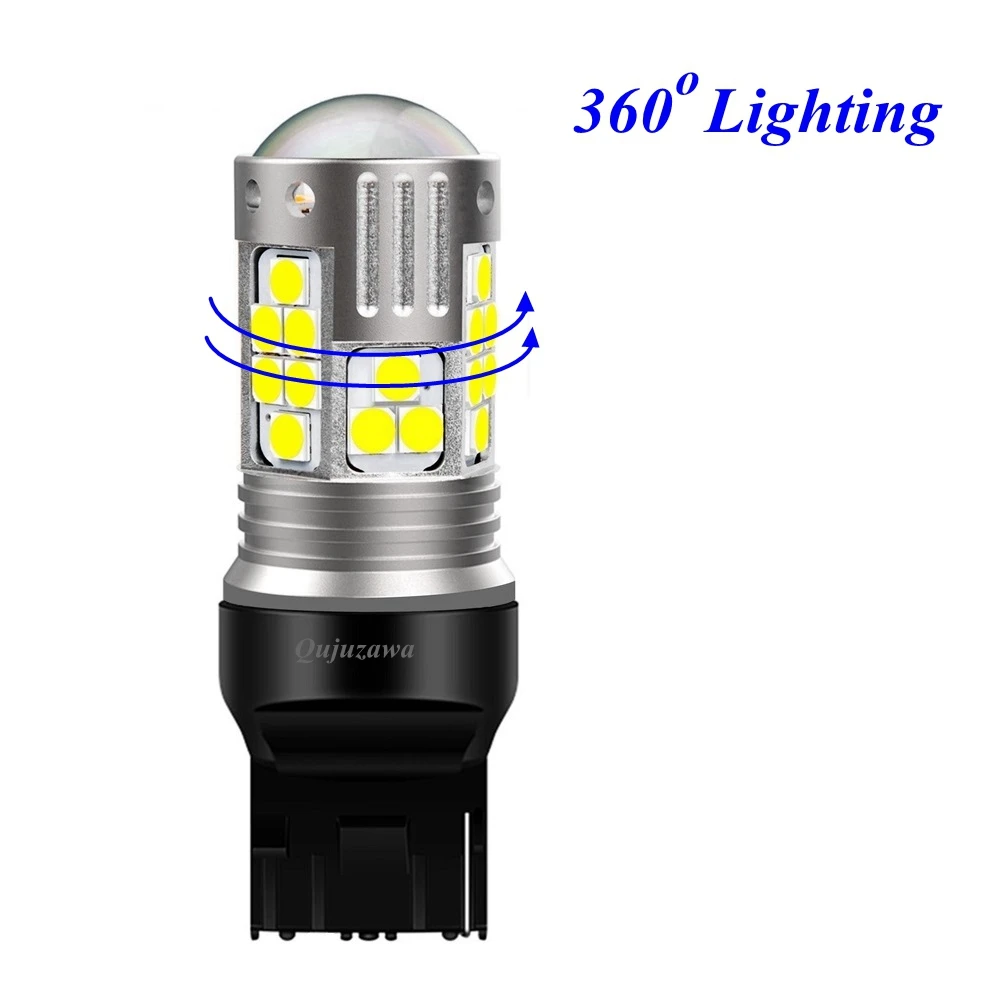1 шт. 1156 BA15S P21W 1157 BAY15D BAU15S T20 7443 W21/5 Вт 7440 W21W T25 3156 светодиодный ная Автомобильная