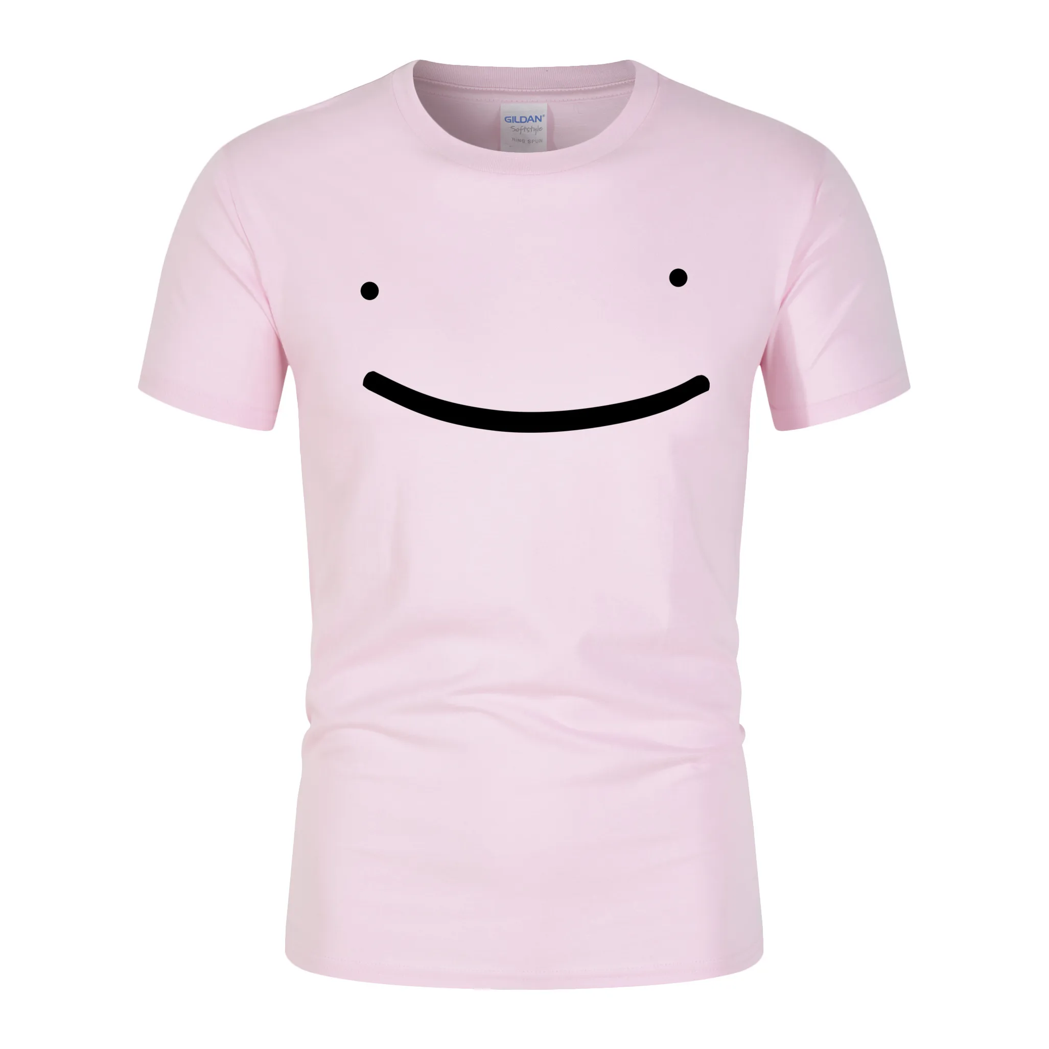 

Harajuku Smile Print Men T Shirt Fashion Pure Cotton O Neck Short Sleeve New Creative Design Size Xs-2xl Summer 2021