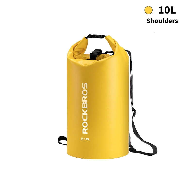 10L ROCKBROS 40л спортивная сумка для плавания водостойкий рюкзак из пвх сумки для женщин и мужчин Спорт на открытом воздухе Пешие прогулки плечо многофункциональный складной Bgas - Цвет: 10L
