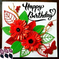 6pcs beautiful green leaf decoration accessories metal cutting die diy scrapbook card template paper handicraft