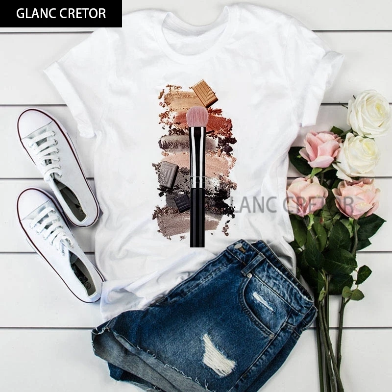 

2021 new Summer Harajuku Lady Printed O-Neck t shirt Clothing 90s Vogue Women's Tshirt Fashion Tops Female T-Shirts