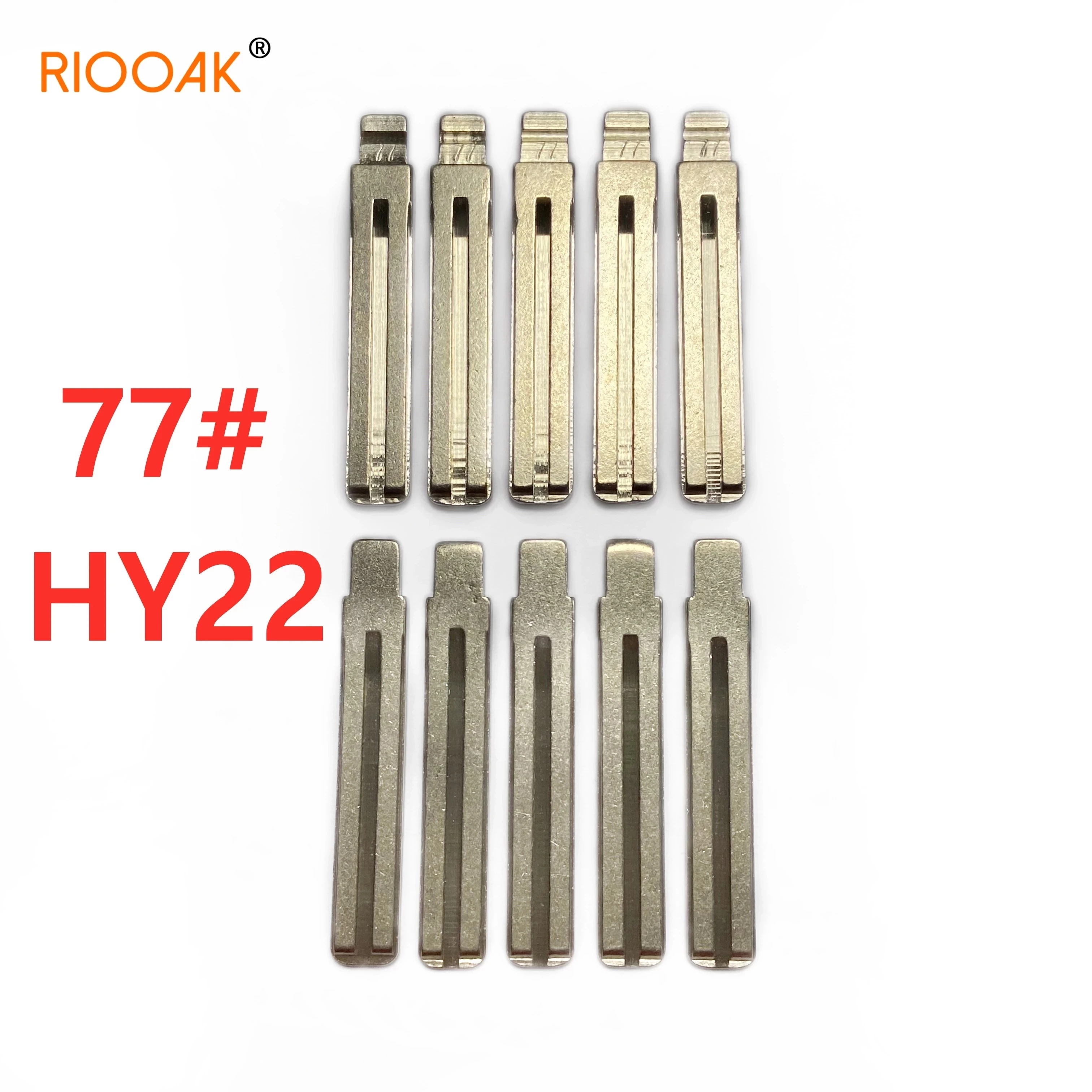 RIOOAK 10 шт./лот #77 lishi HY22 металлическая заготовка необработанный откидной ключ KD VVDI