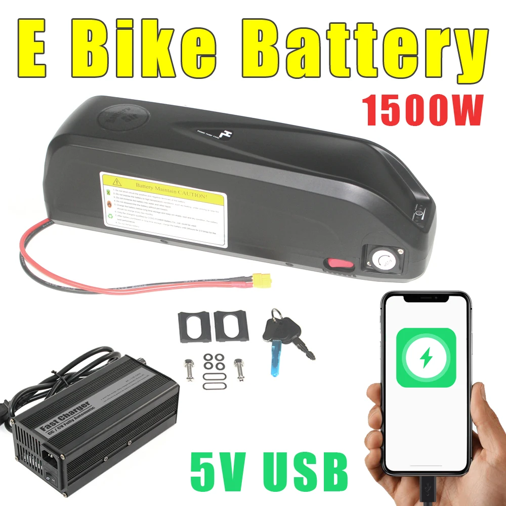 

Electric Bike Battery Pack 18650 Cell 48V 17.5AH 21AH BMS 20A 30A 40A Downtub Li-ion Battery Bafang Motor BBS01B BBS02B BBSHD