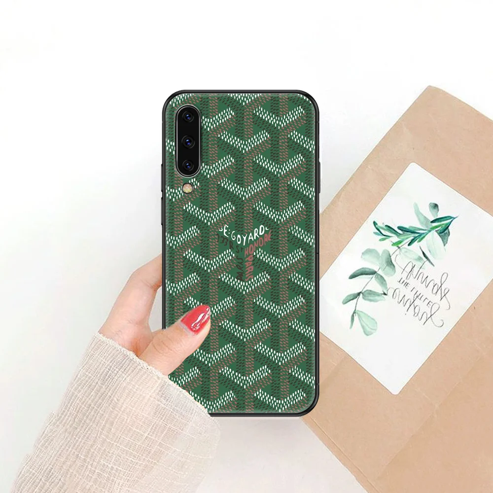 

Fashion Brand goyardes Phone case For Samsung Galaxy A 3 5 7 8 10 20 21 30 40 50 51 70 71 E S 2016 2018 black fashion cover art