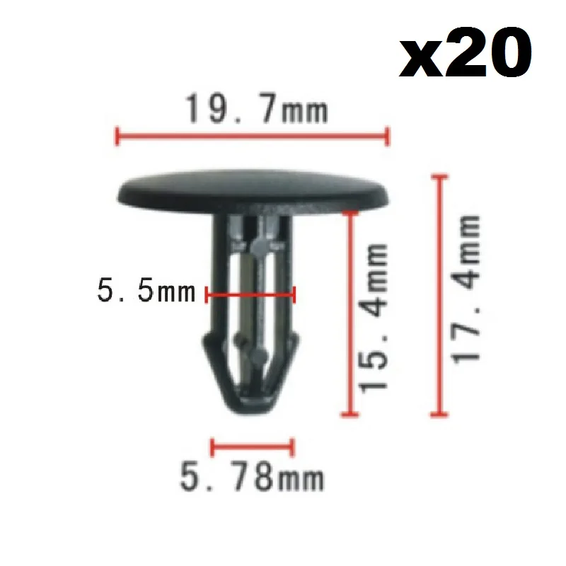 

20x Для Honda Dofeng увеличенная Пряжка крыла/зажим