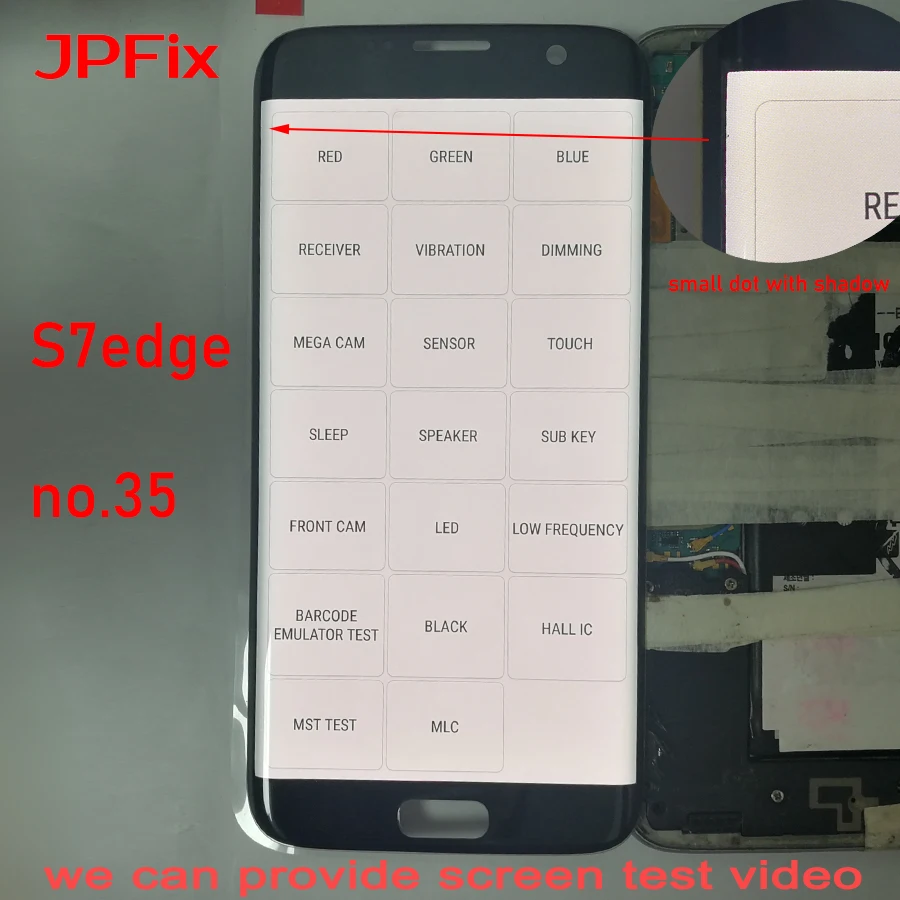 JPFix AMOLED для Samsung Galaxy S7 Edge G935FD G935A G9350 ЖК дисплей с сенсорным экраном в сборе Полная