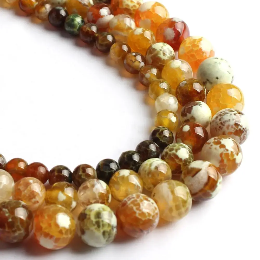 Бусины из натурального камня круглые бусины россыпью с желтым коричневым