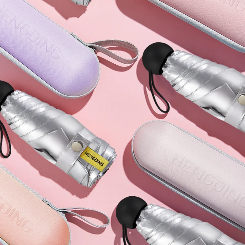 Горячая Распродажа мини зонтик от дождя для женщин защита ультрафиолета