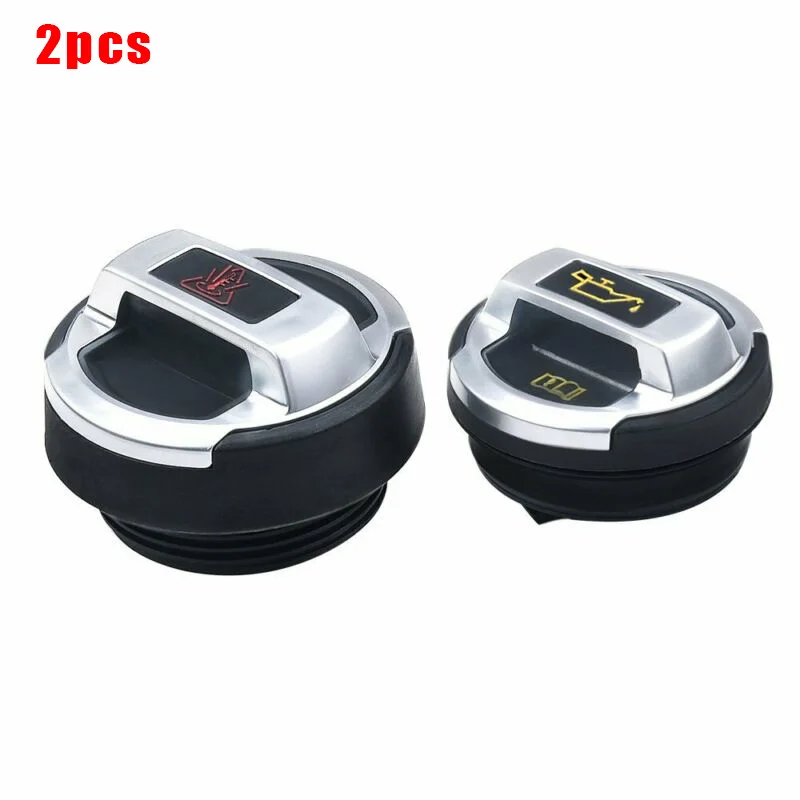 2pcs R8 Car Oil Filler Cap Lid Retrofit Coolant Expansion Tank Cover For A3 A4 A6 A8 Golf Passat 420103485B | Автомобили и