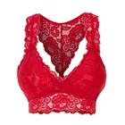 Женские Спортивные Бюстгальтеры размера плюс 3XL, бюстгальтер, спортивный женский бесшовный бюстгальтер без косточек, спортивный топ для фитнеса с V-образным вырезом, Бралетт для йоги