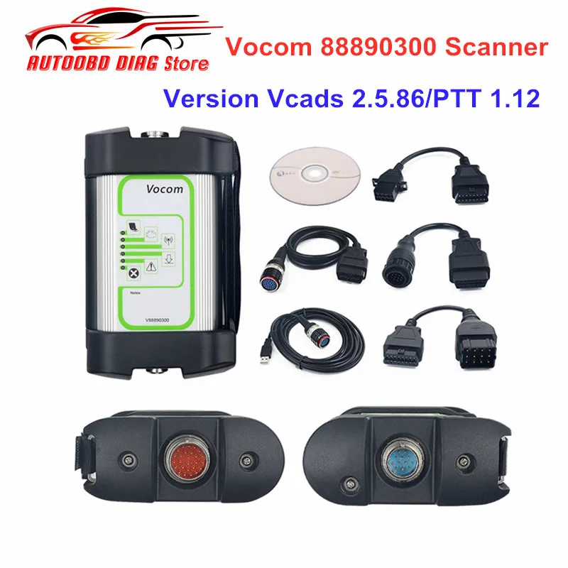 Новейшее обновление онлайн Vocom с интерфейсом USB для Volvo Vocom 88890300 диагностический инструмент Vo-com сканер DHL бесплатно